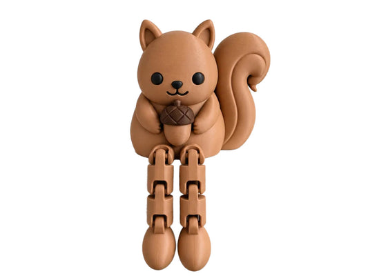 3D Printed Squirrel Shelf Sitter – Cute Fall & Autumn Decor