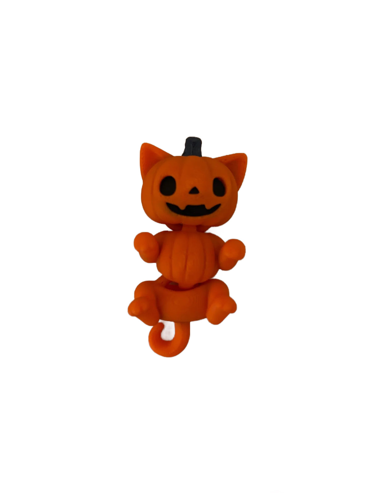 Pumpkin Kitty Keychain