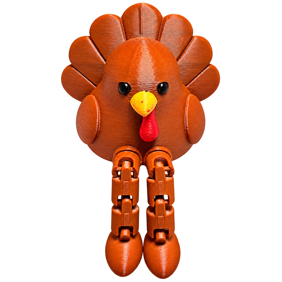 3D Printed Turkey Shelf Sitter – Articulating Legs & Thanksgiving Decor
