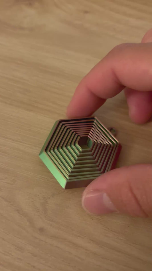 Hexagon Fidget Keychain