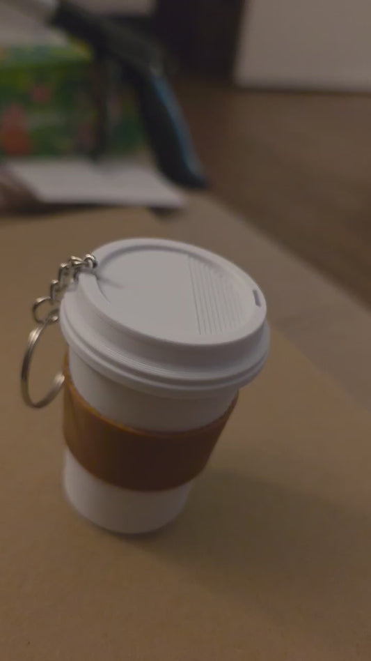 Fidget Coffee Cup Keychain
