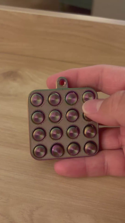 Pop It Fidget Keychain